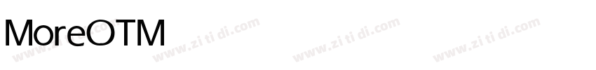 MoreOT Medium字体转换